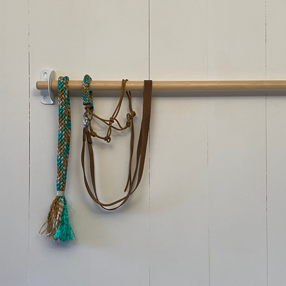 Touwsetje multi-colour groen / bruin / beige