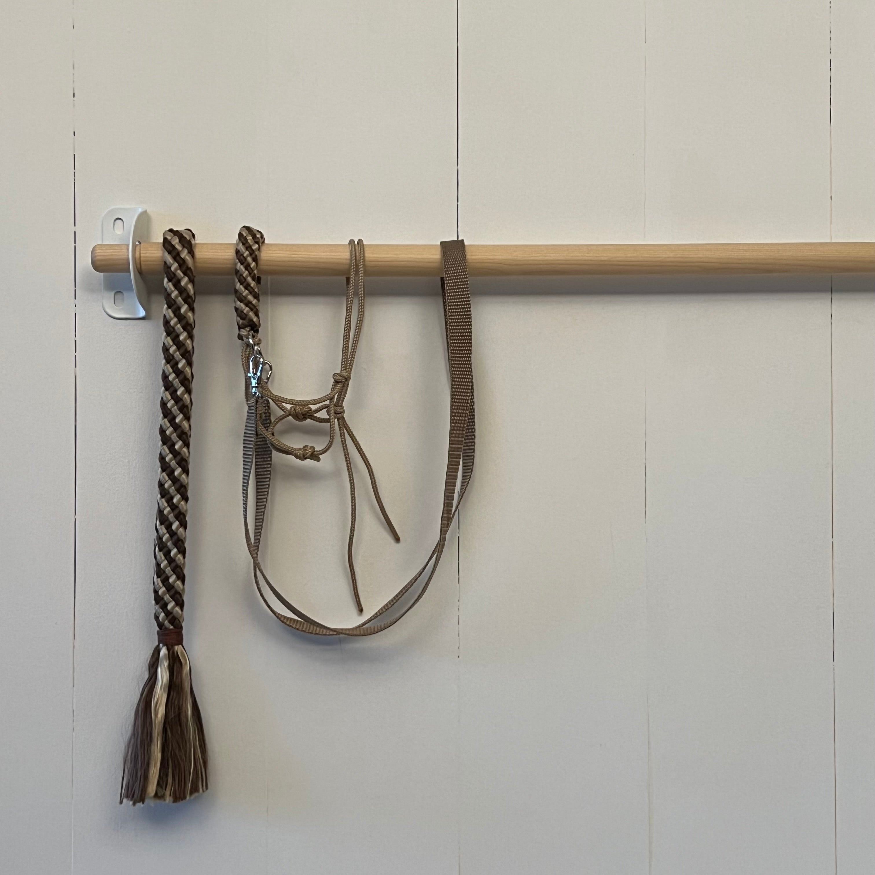 Touwsetje gestreept zwart / beige