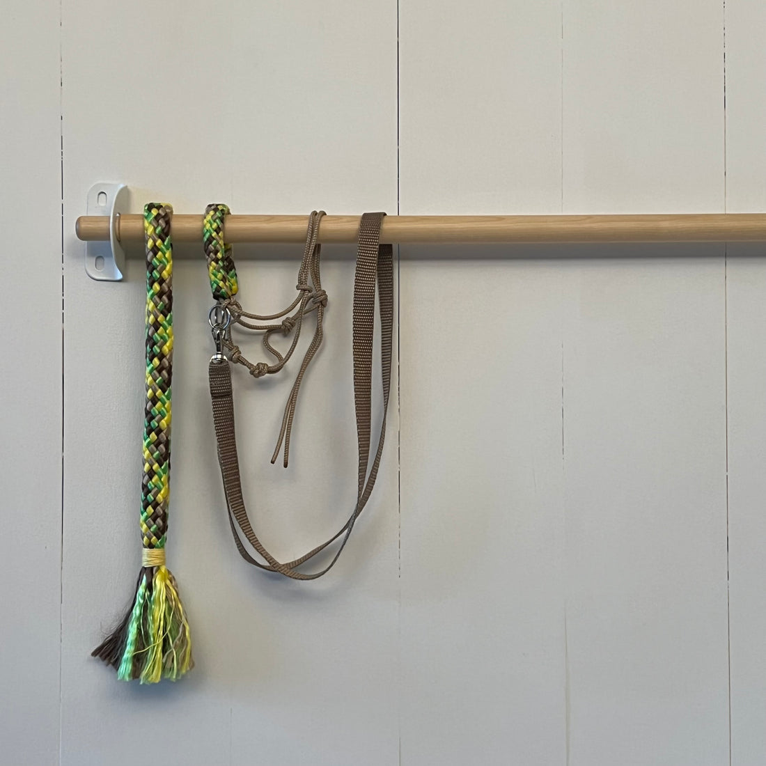 Touwsetje multi colour geel / groen / bruin / beige