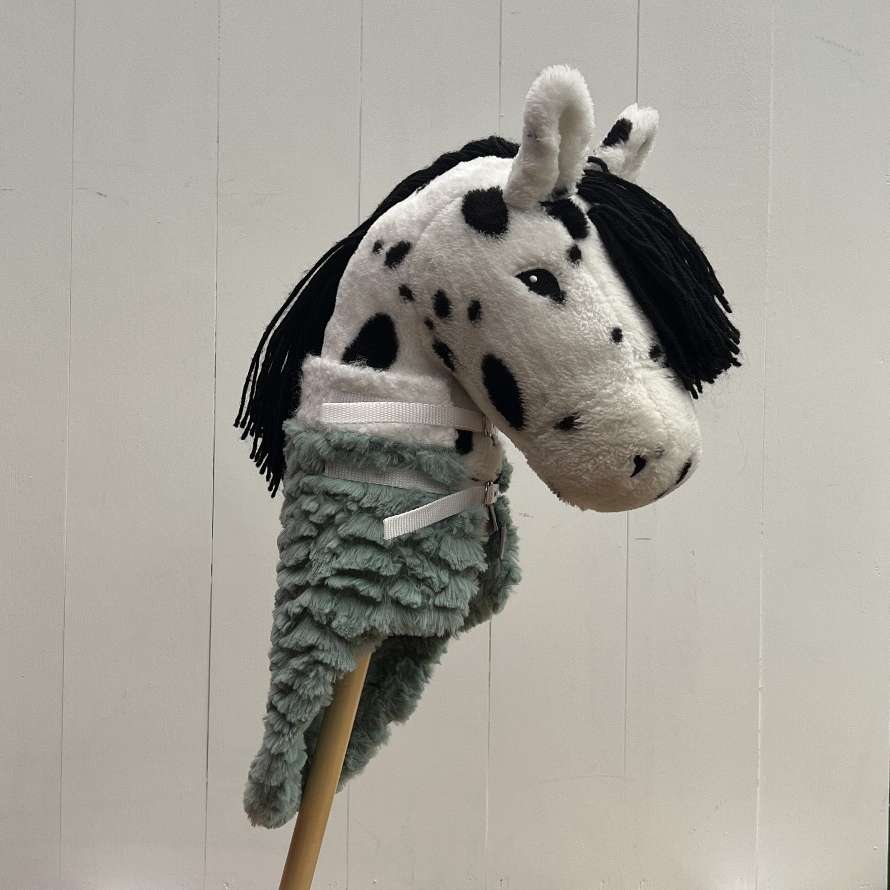 Dekentje kort By Astrup / Stip de pony groen stof heeft een schulp