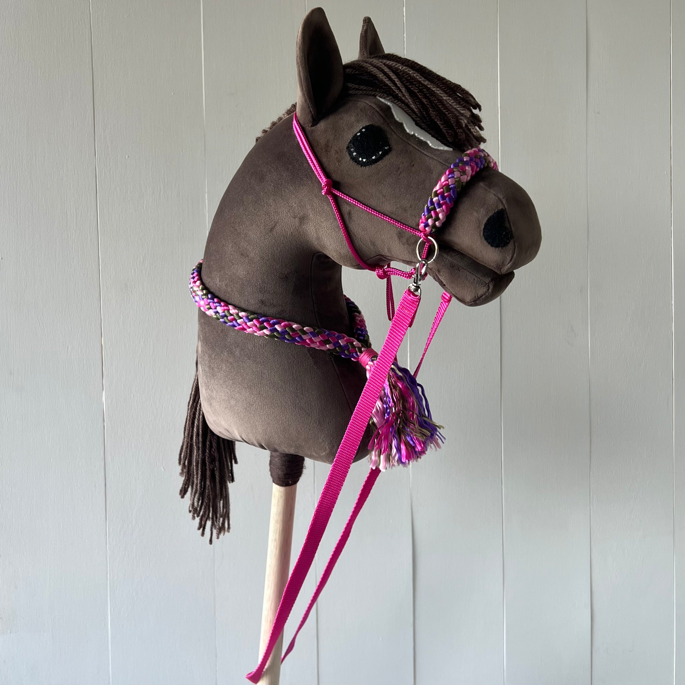 Touwsetje multi colour roze / fuchsia / paars