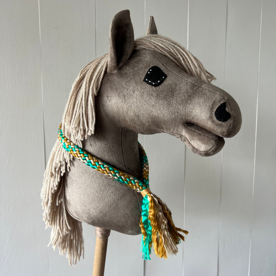 Neck-rope Maat M, multi colour multi colour groen / beige / bruin