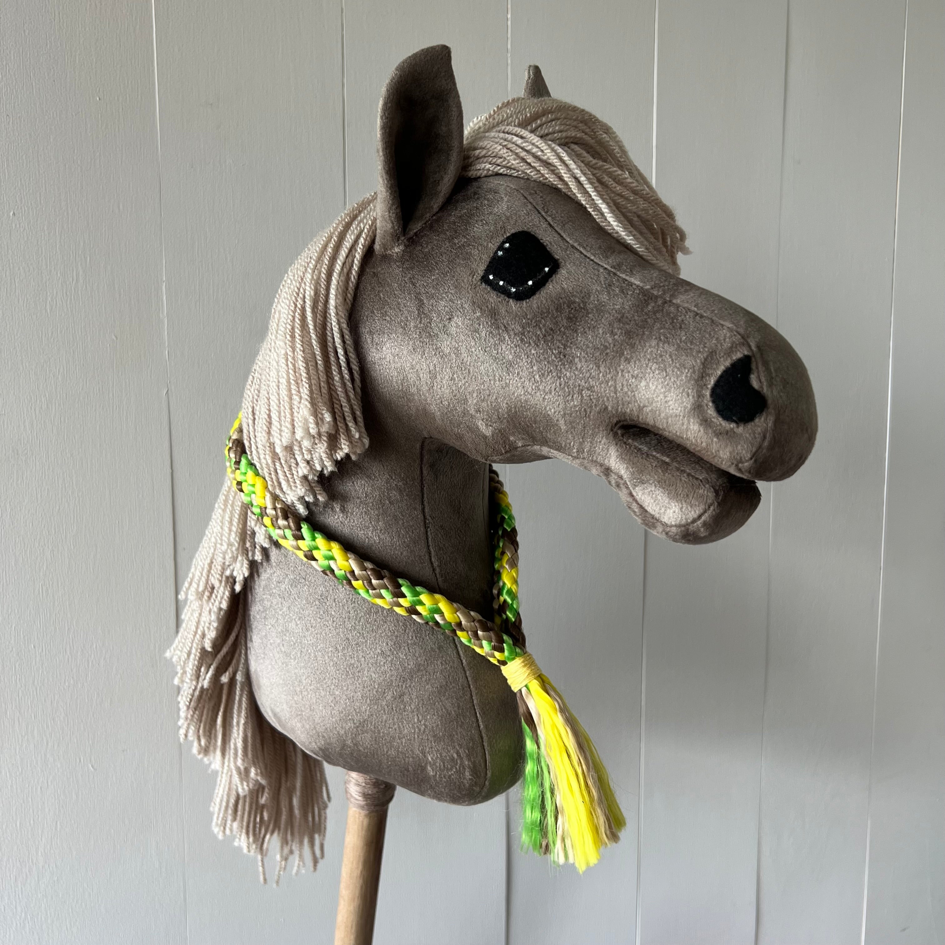 Neck-rope multi colour geel / groen / beige