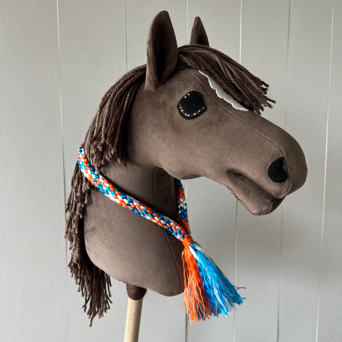 Neck-rope maat M, multi colour oranje / blauw / wit