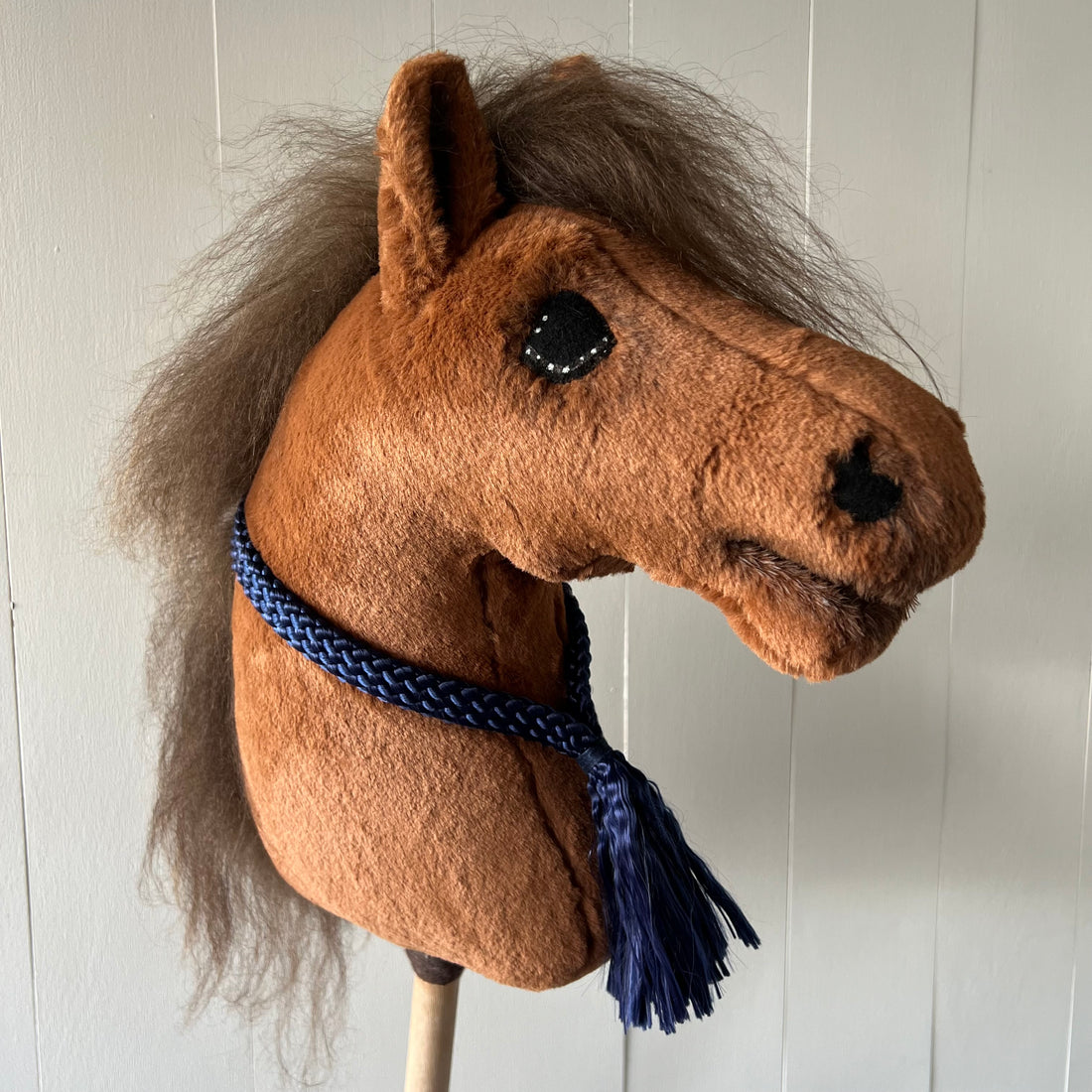 Neck-rope maat M, uni colour donker blauw