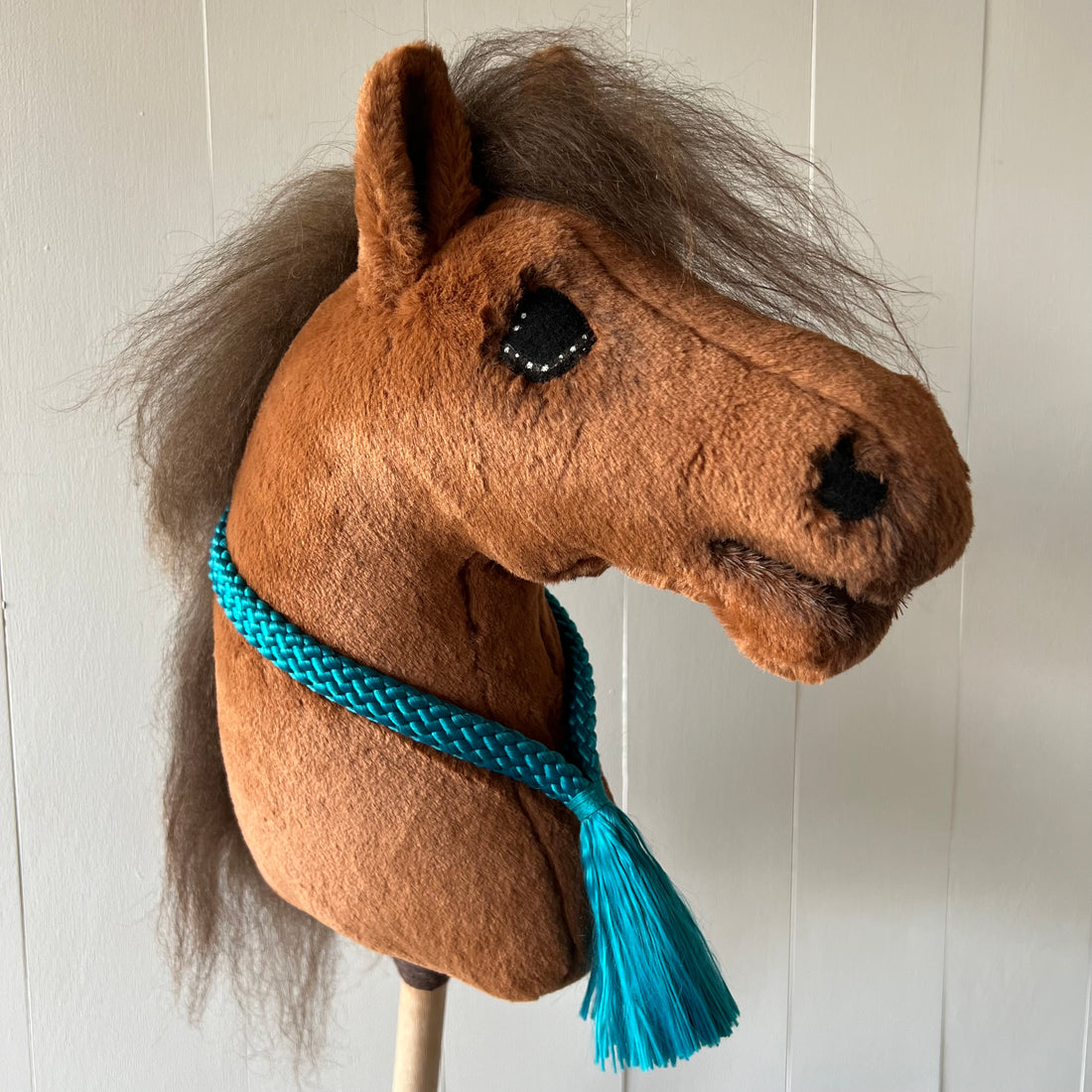 Neck-rope maat M, uni colour petrol