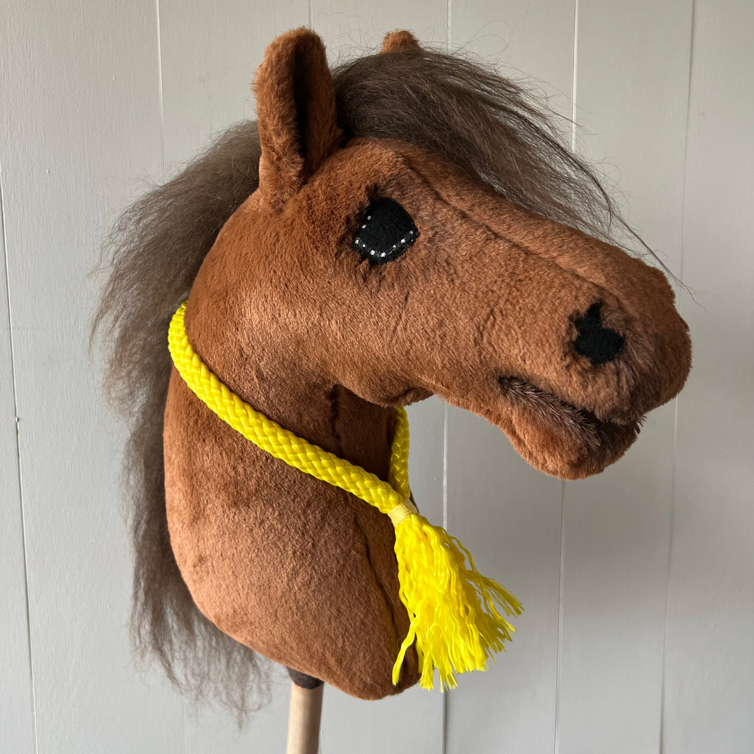 Neck-rope maat M, uni colour fel geel