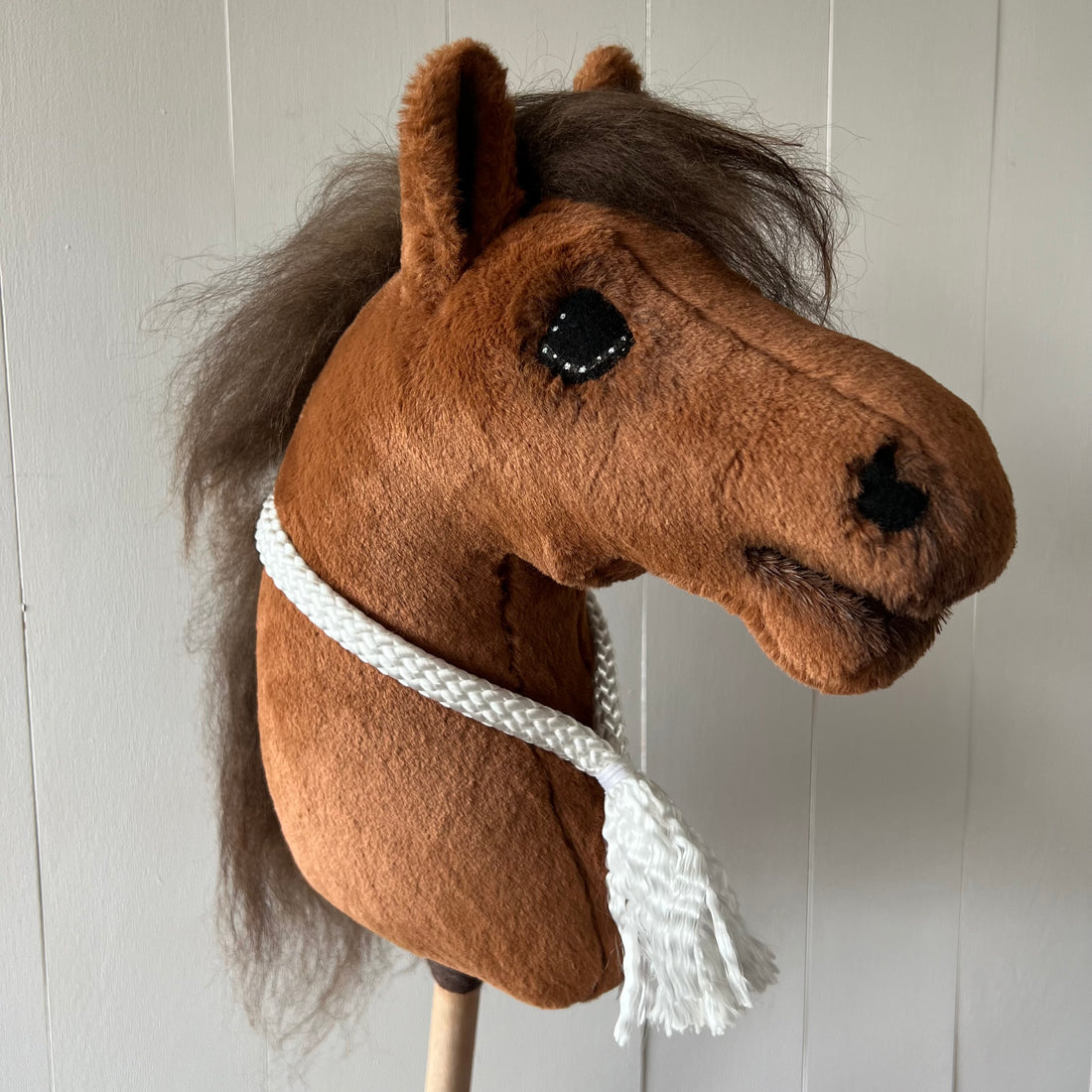 Neck-rope maat M, uni colour wit