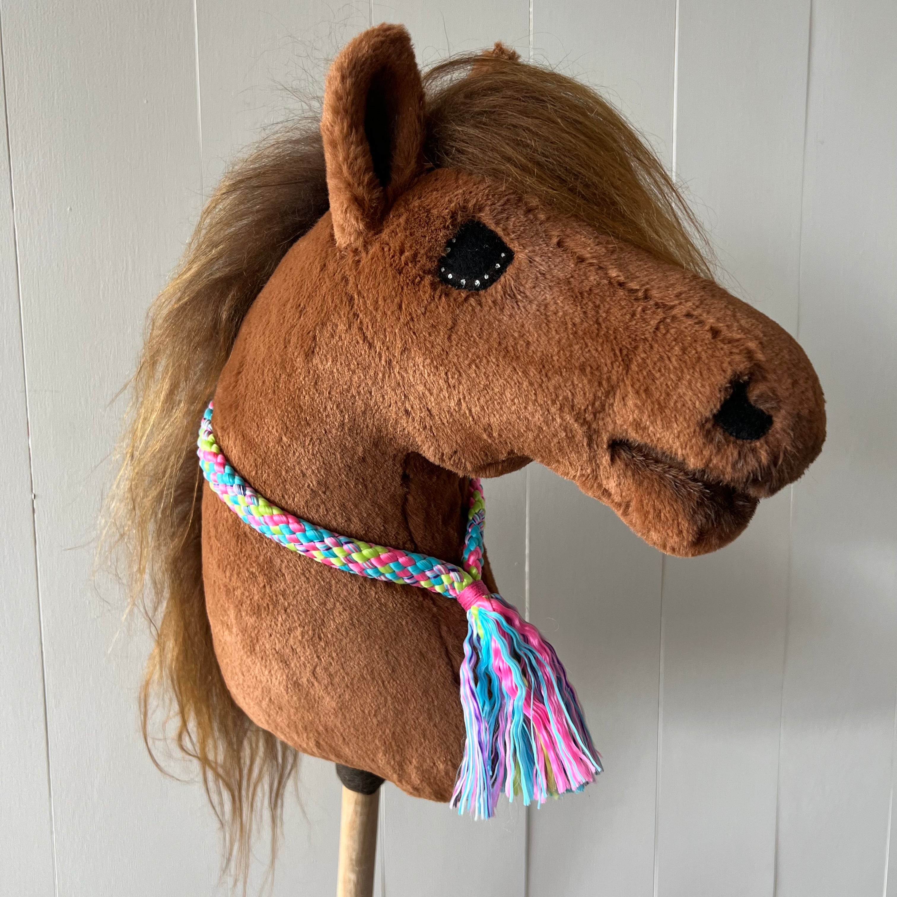 Neck-rope multi colour roze / blauw / groen