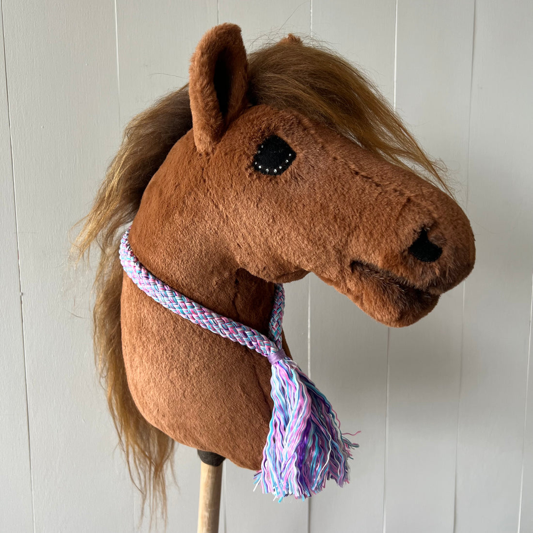 Neck-rope maat M, multi colour paars / lila / roze / crème