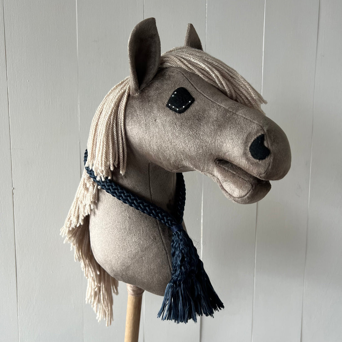 Neck-rope maat M, uni colour donker blauw