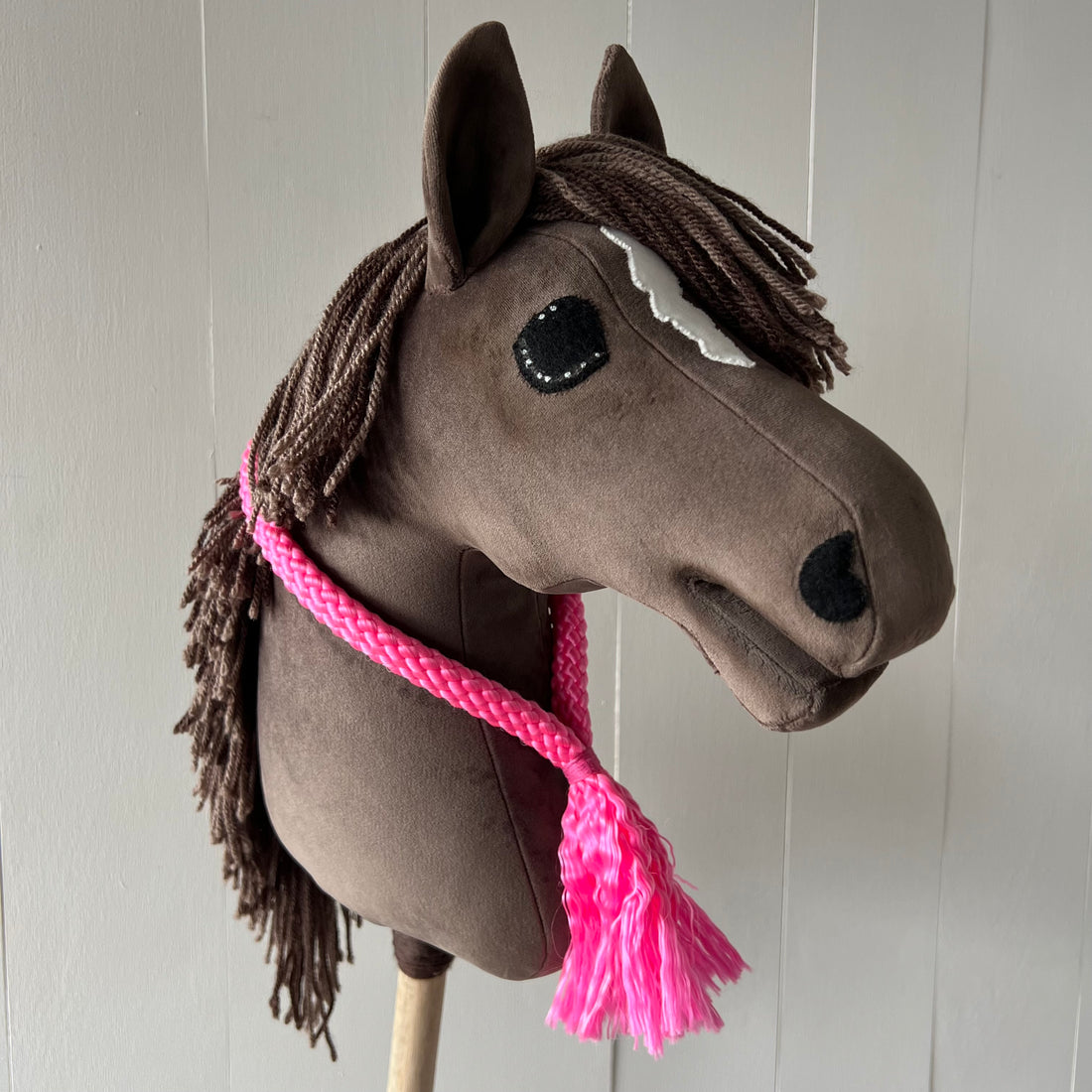 Neck-rope maat M,uni colour fel roze