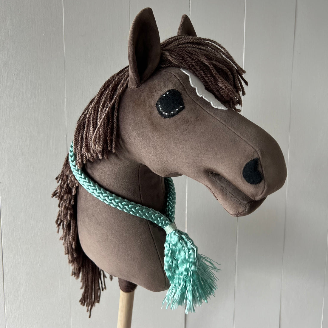 Neck-rope maat M, uni colour zee groen