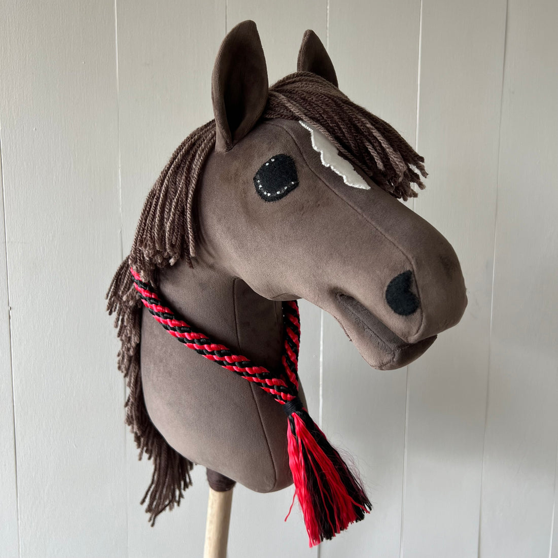 Neck-rope maat M, gestreept rood / zwart