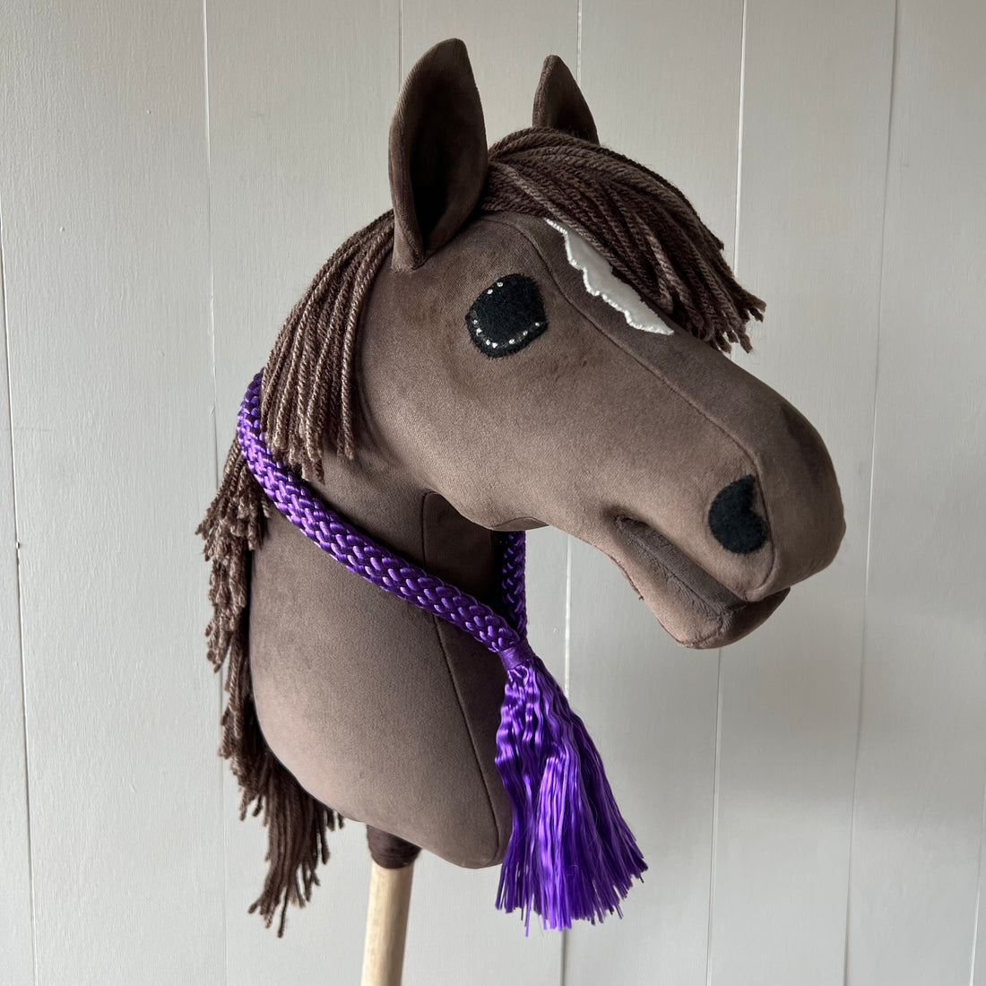 Neck-rope maat M, uni colour paars