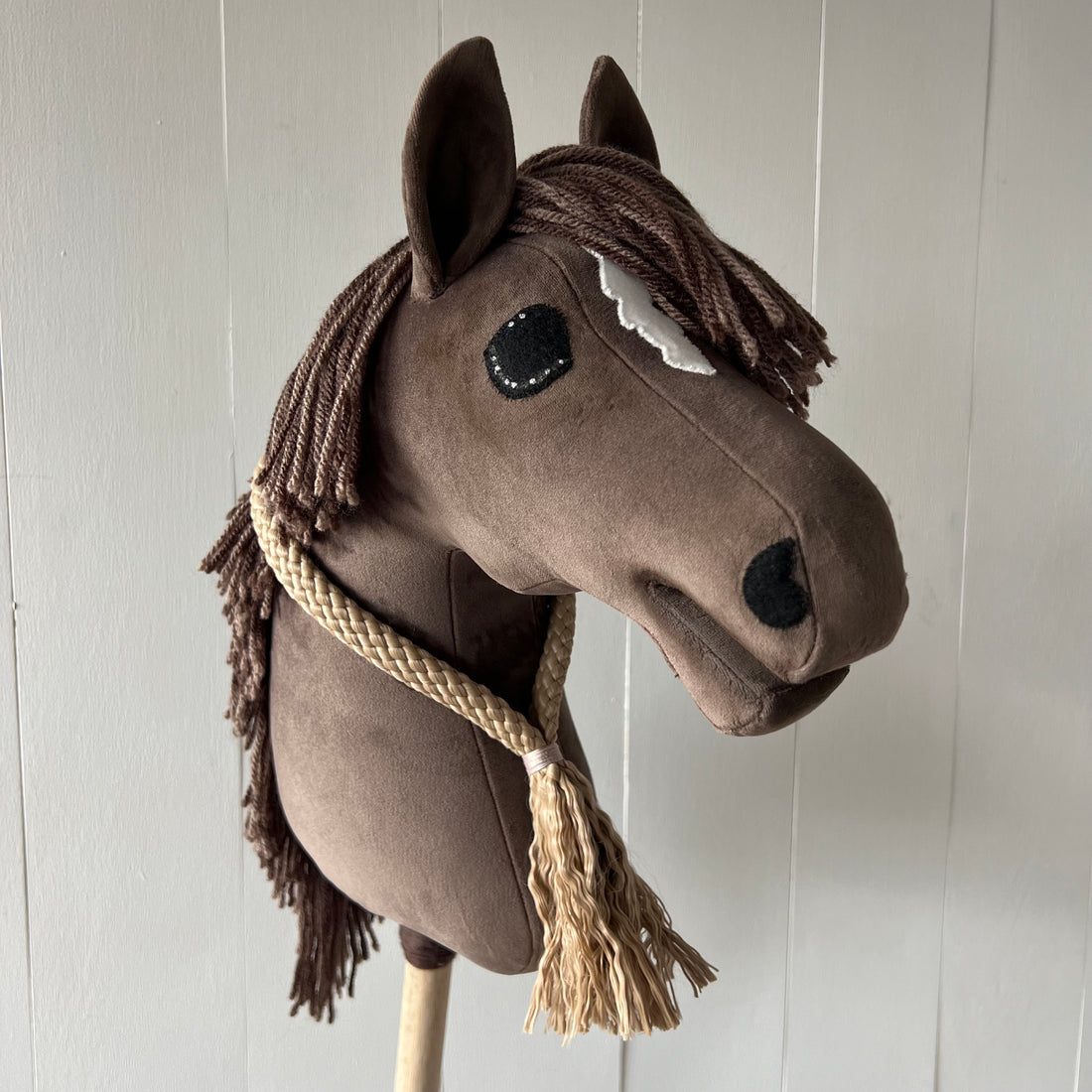 Neck-rope maat M, uni colour koper roze