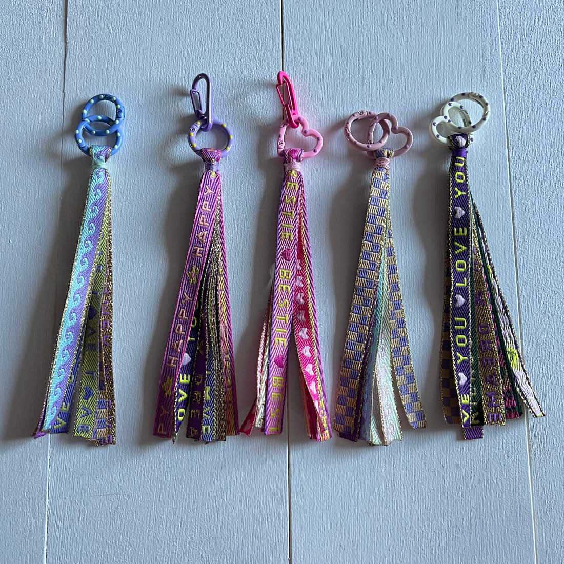 Sleutelhanger lint donker paars / paars (zonder hobbyhorse)