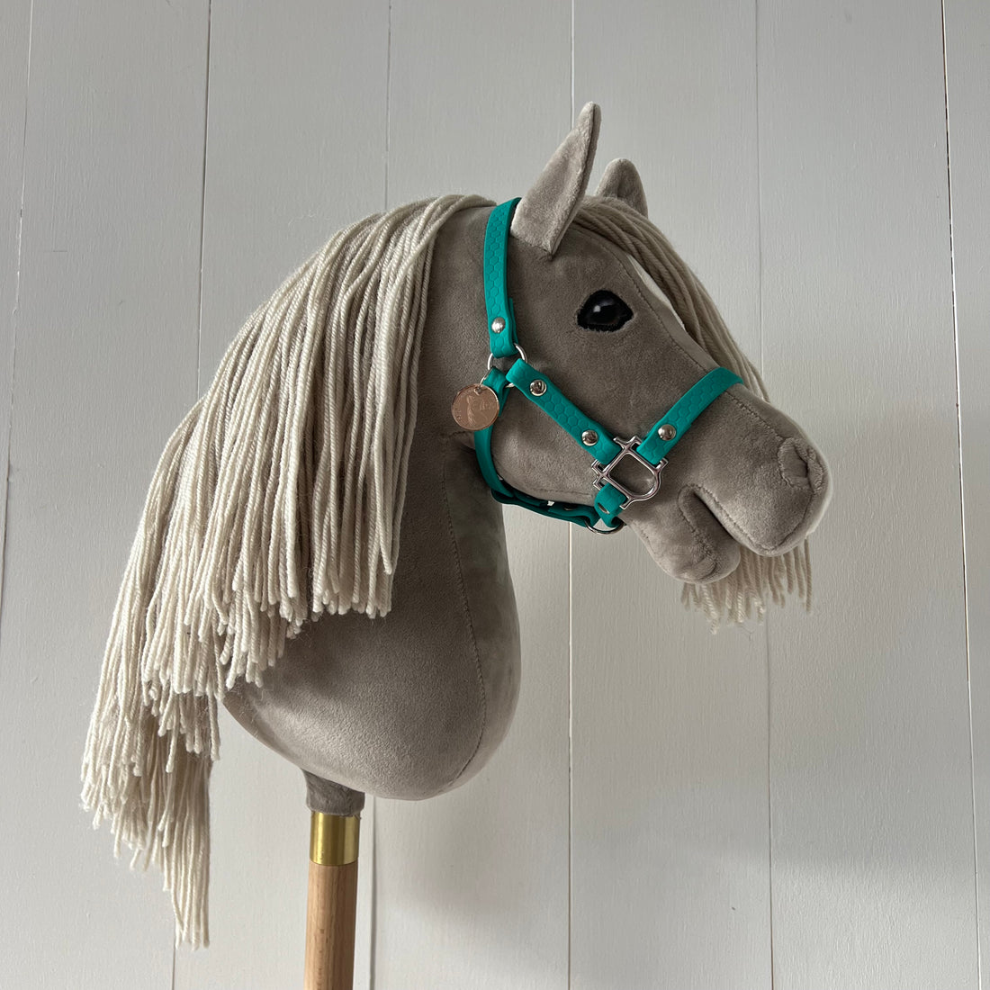 Halster / bitloos hoofdstel petrol van band hobbyhorse Cheval Roi