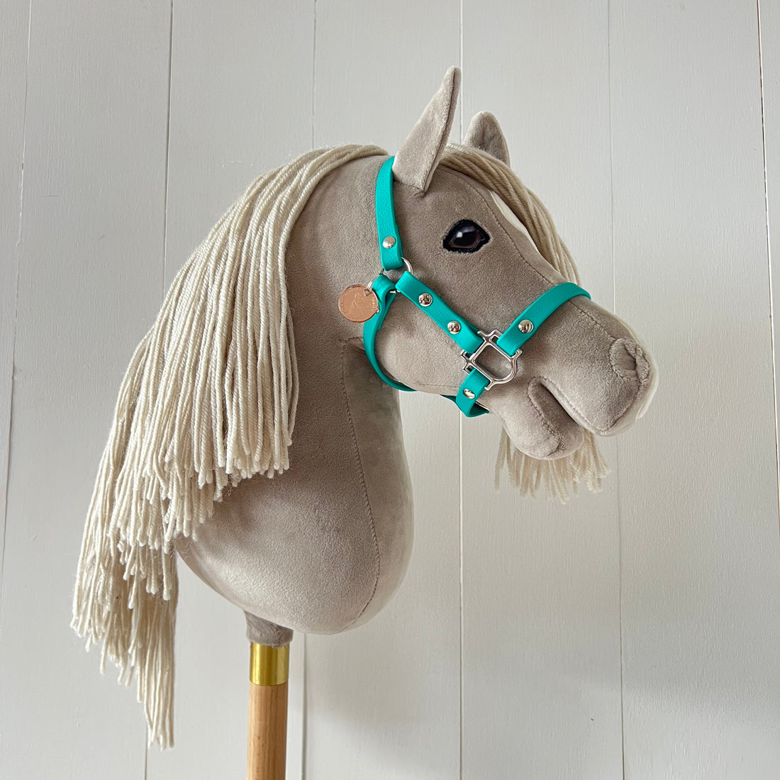 Halster / bitloos hoofdstel petrol van band hobbyhorse Cheval Roi