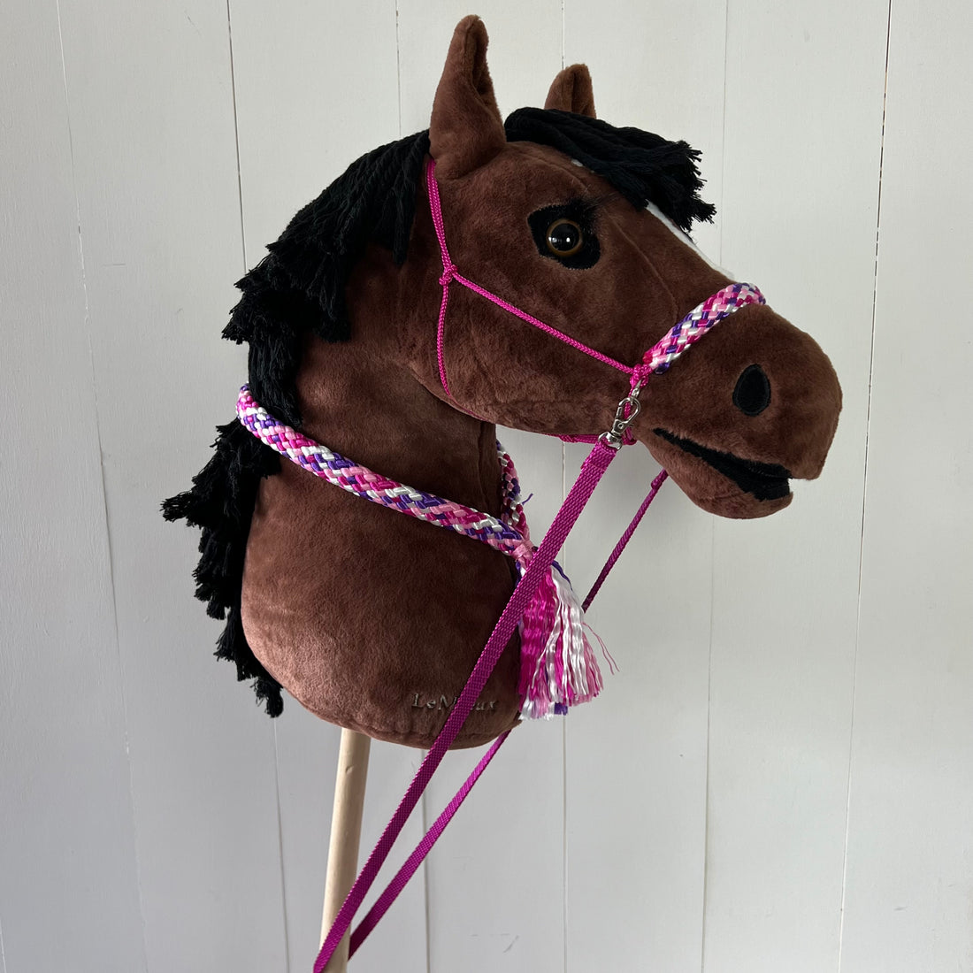 Touwsetje voor LeMieux multicolour fuchsia / crème / paars