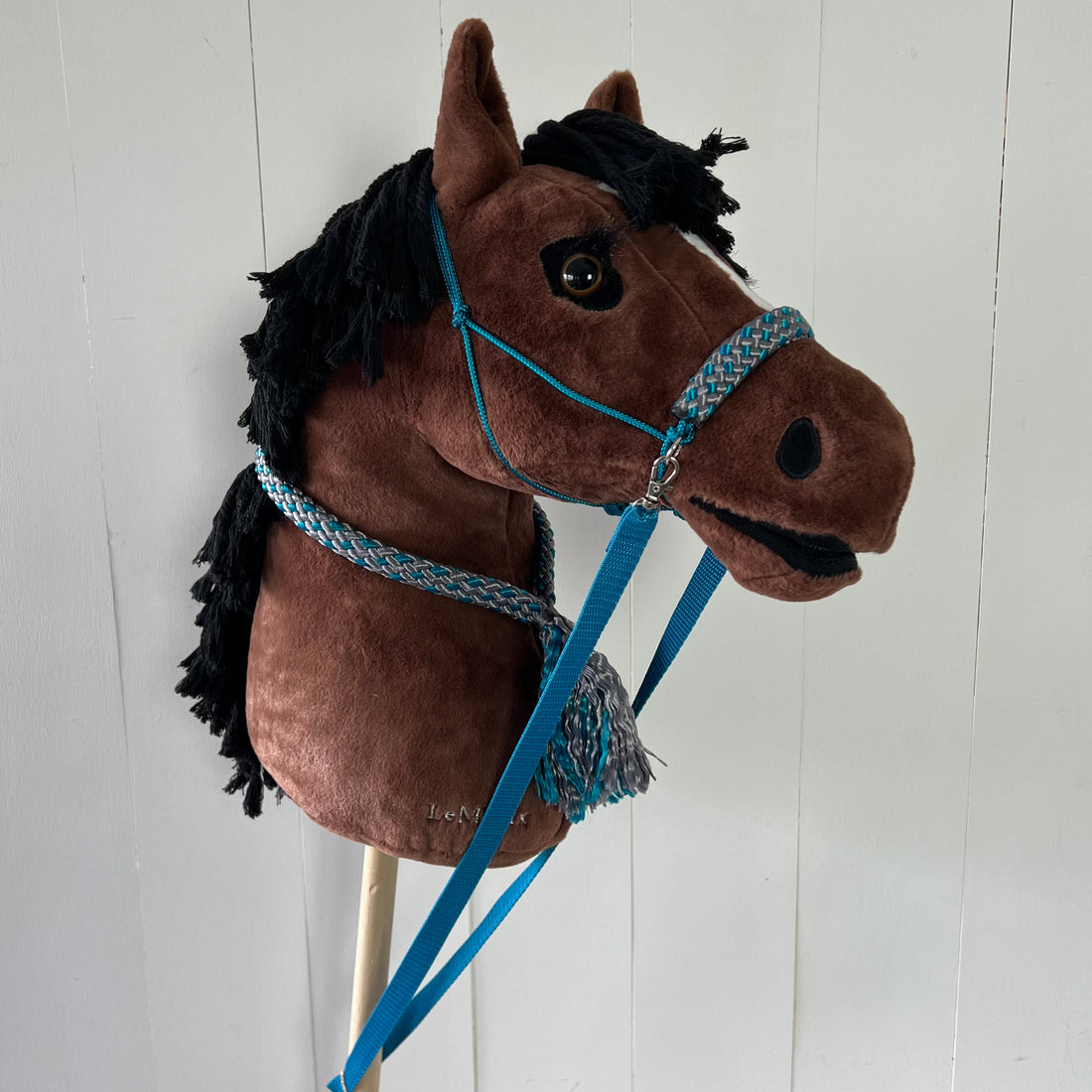 Touwsetje voor LeMieux multicolour petrol / grijs