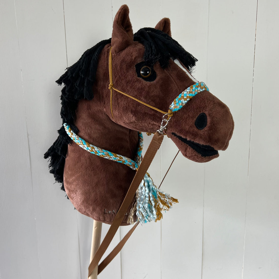 Touwsetje voor LeMieux multicolour turquoise/ bruin / crème