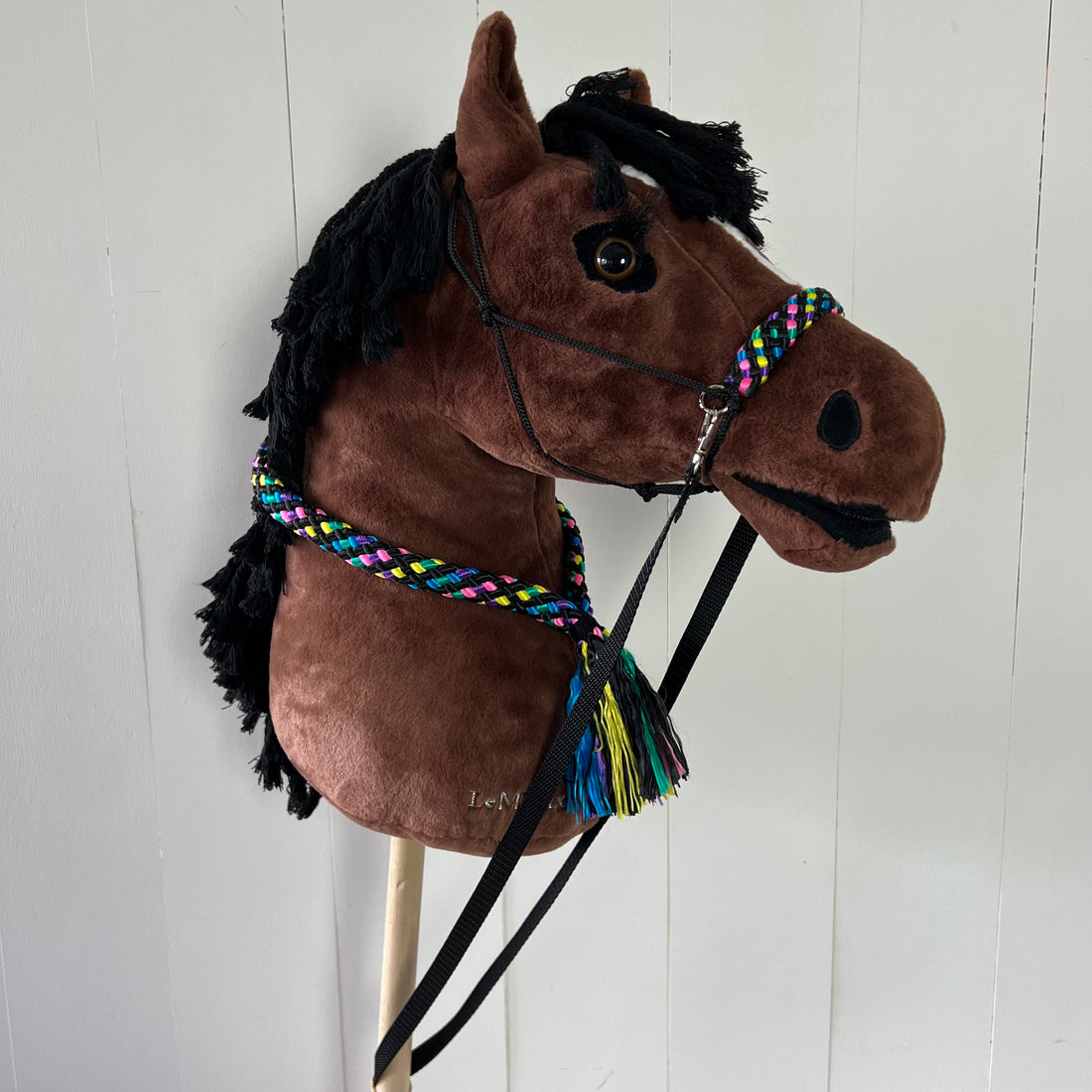 Touwsetje voor LeMieux multicolour zwart / roze / geel / blauw