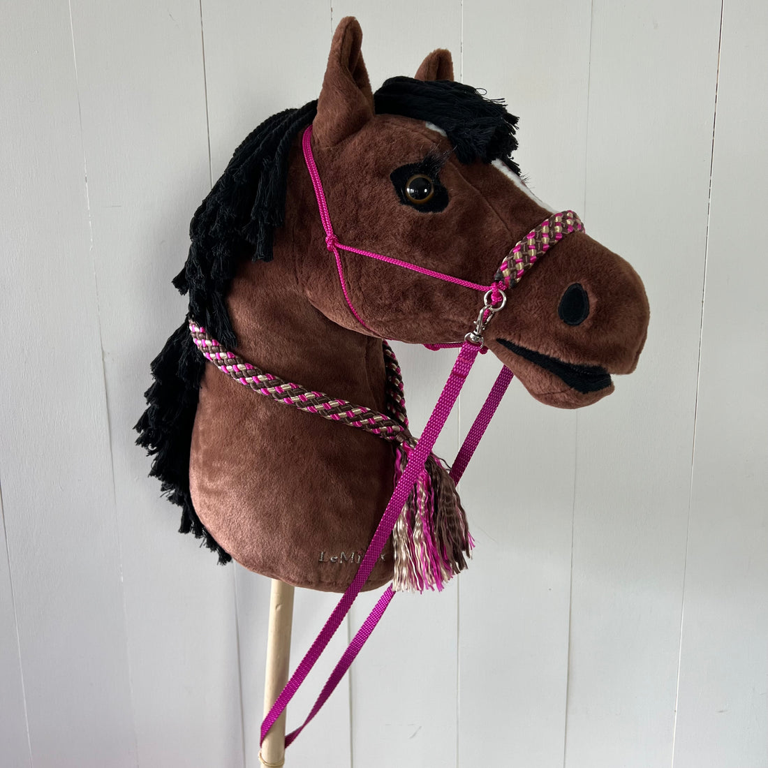 Touwsetje voor LeMieux multicolour fuchsia /bruin / beige