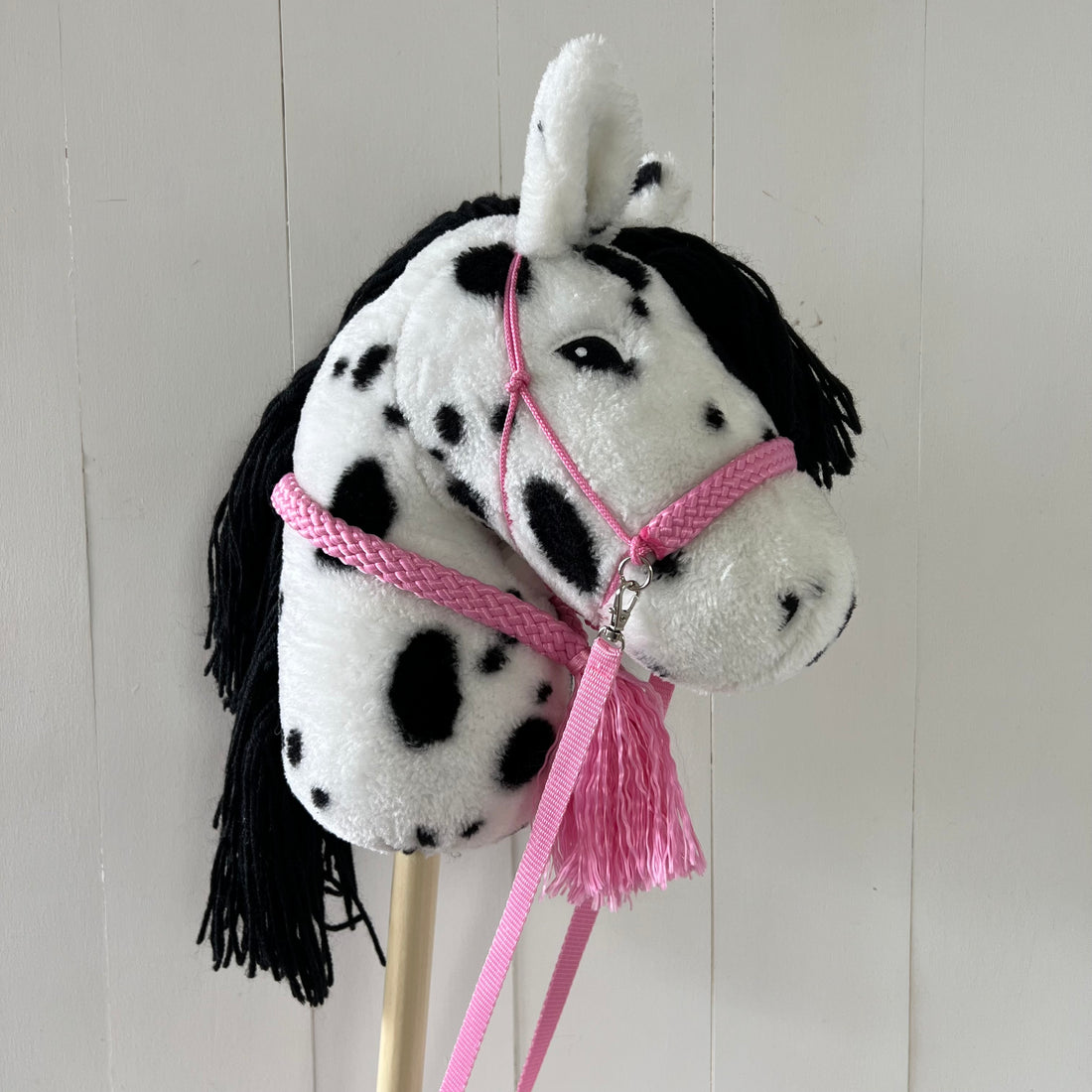 Touwsetje voor By Astrup Stip de pony unicolour roze