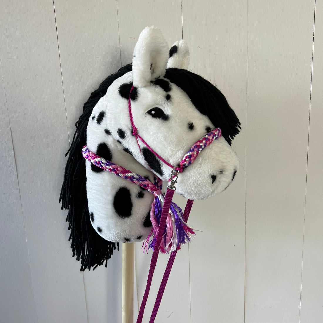 Touwsetje voor By Astrup Stip de pony multicolour fuchsia / paars / roze / crème