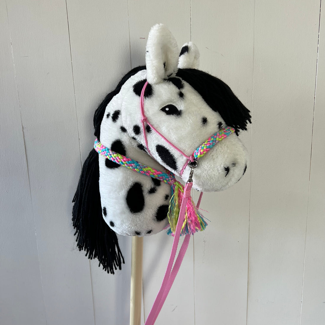 Touwsetje voor By Astrup Stip de pony multicolour roze / blauw / groen