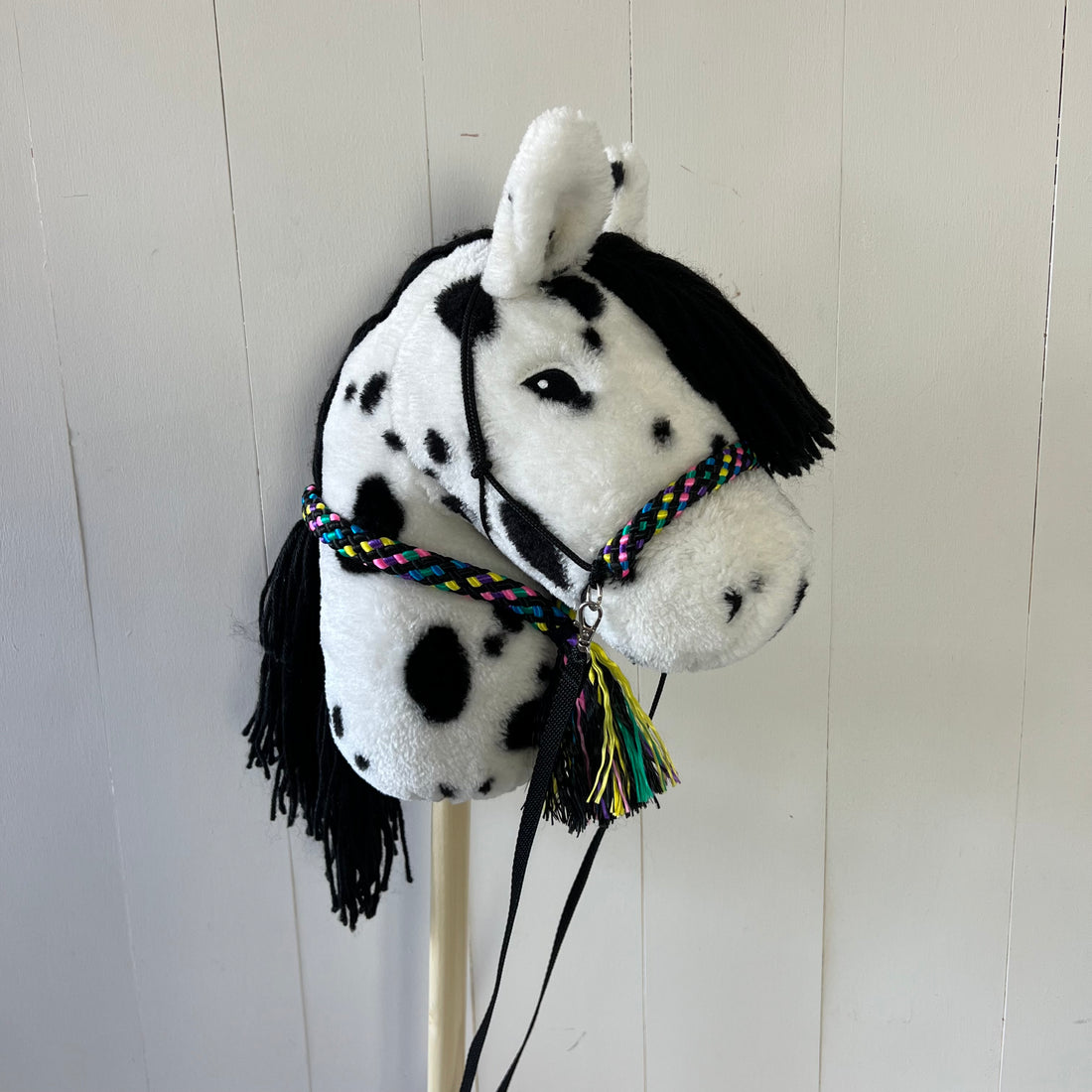 Touwsetje voor By Astrup Stip de pony multi-colour zwart / paars / roze / blauw / groen