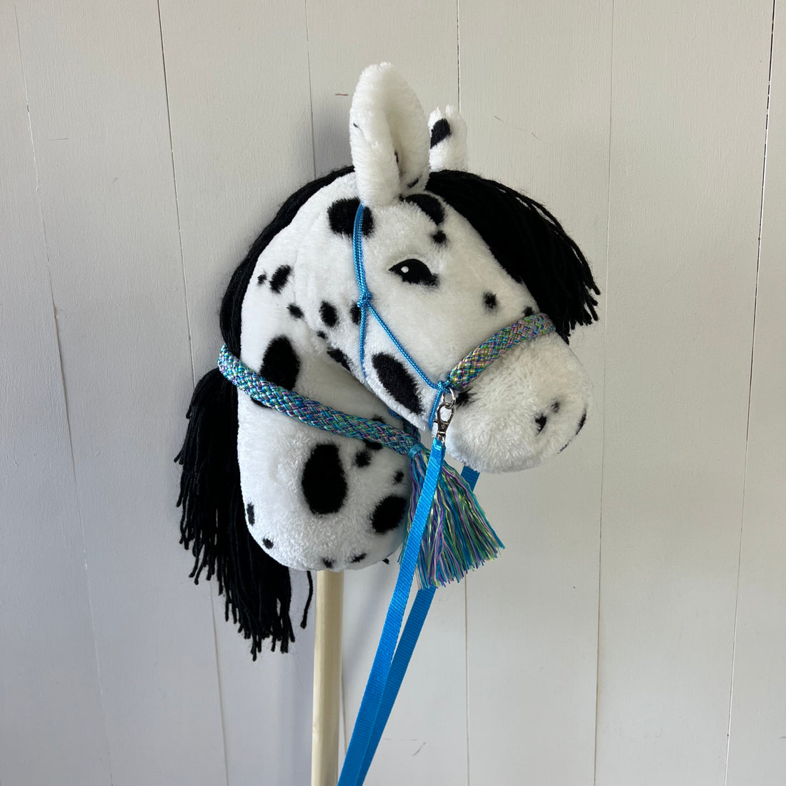 Touwsetje voor By Astrup Stip de pony multi-colour licht blauw / groen / blauw