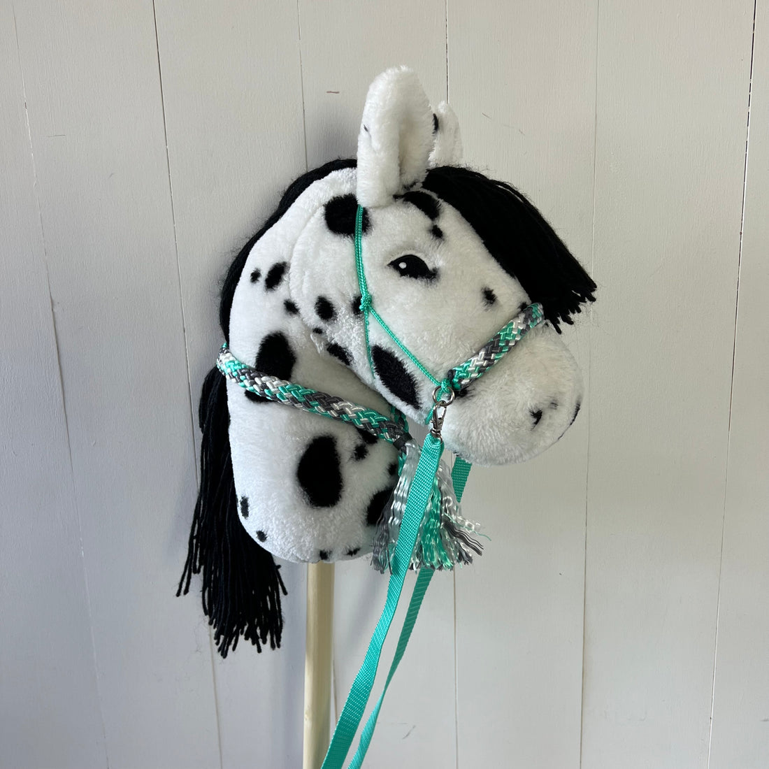 Touwsetje voor By Astrup Stip de pony multicolour mint groen / grijs / crème