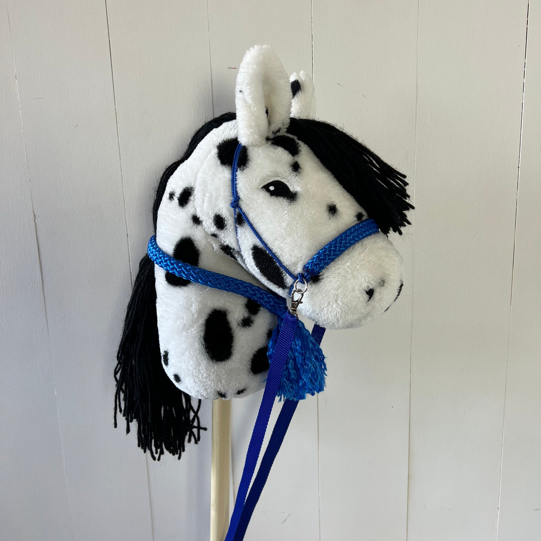 Touwsetje voor By Astrup Stip de pony unicolour helder blauw