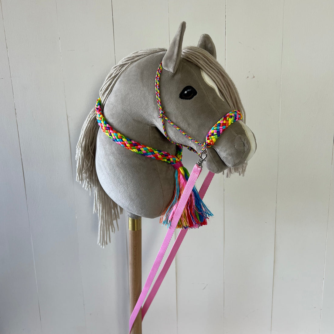 Touwsetje voor hobbyhorse ChevalRoi multicolour rainbow