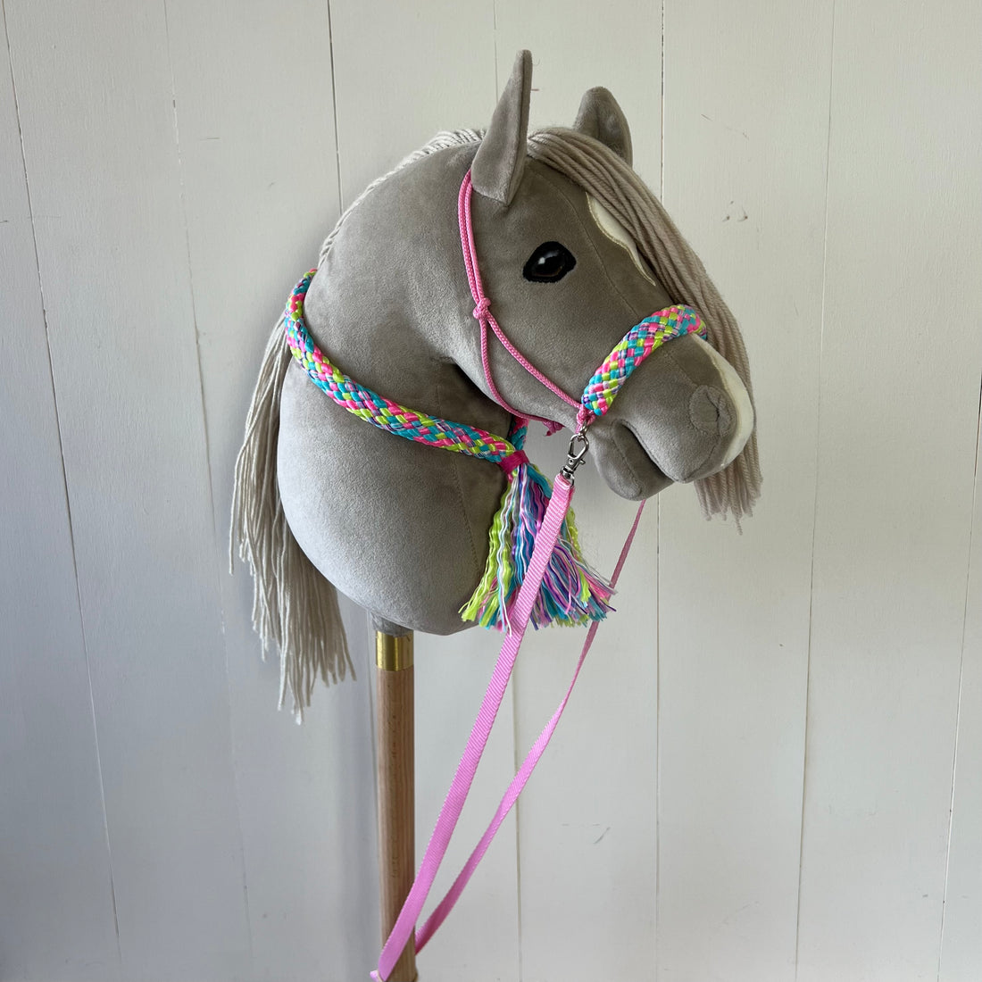 Touwsetje voor hobbyhorse ChevalRoi multicolour fuchsia / roze / blauw / groen