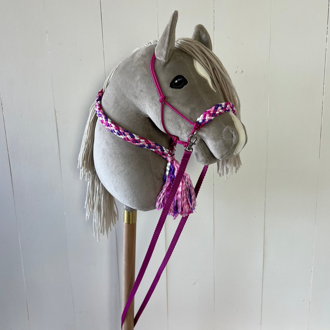 Touwsetje voor hobbyhorse ChevalRoi multicolour fuchsia / roze / crème