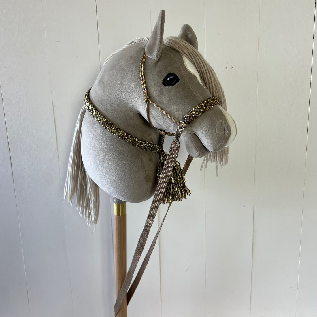 Touwsetje voor hobbyhorse ChevalRoi multicolour bruin / goud