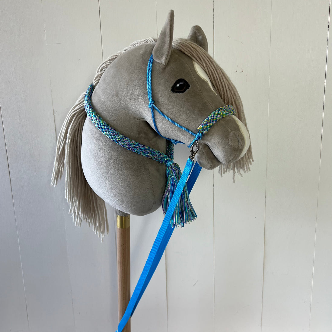 Touwsetje voor hobbyhorse ChevalRoi multicolour blauw / groen / crème