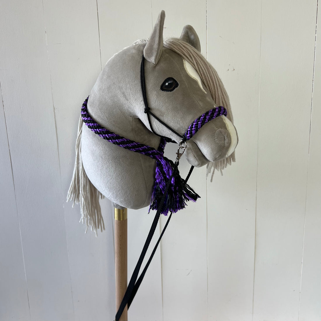 Touwsetje voor hobbyhorse ChevalRoi multicolour paars / zwart