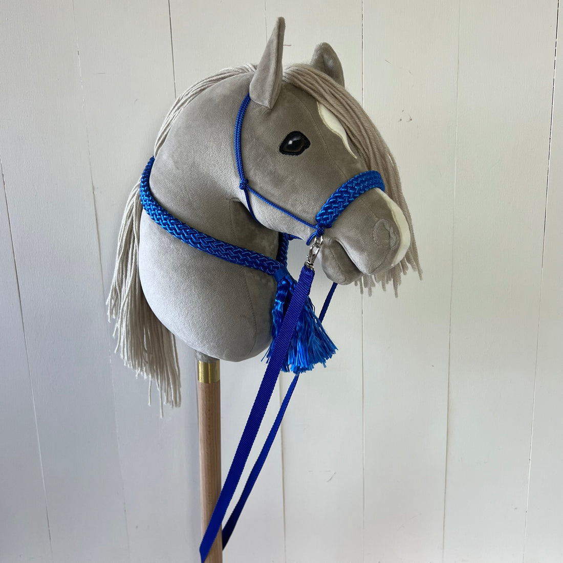 Touwsetje voor hobbyhorse ChevalRoi unicolour helder blauw