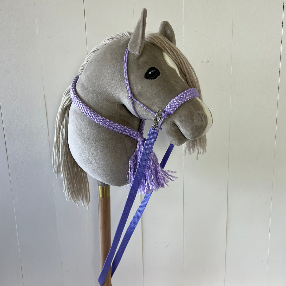 Touwsetje voor hobbyhorse ChevalRoi unicolour lila
