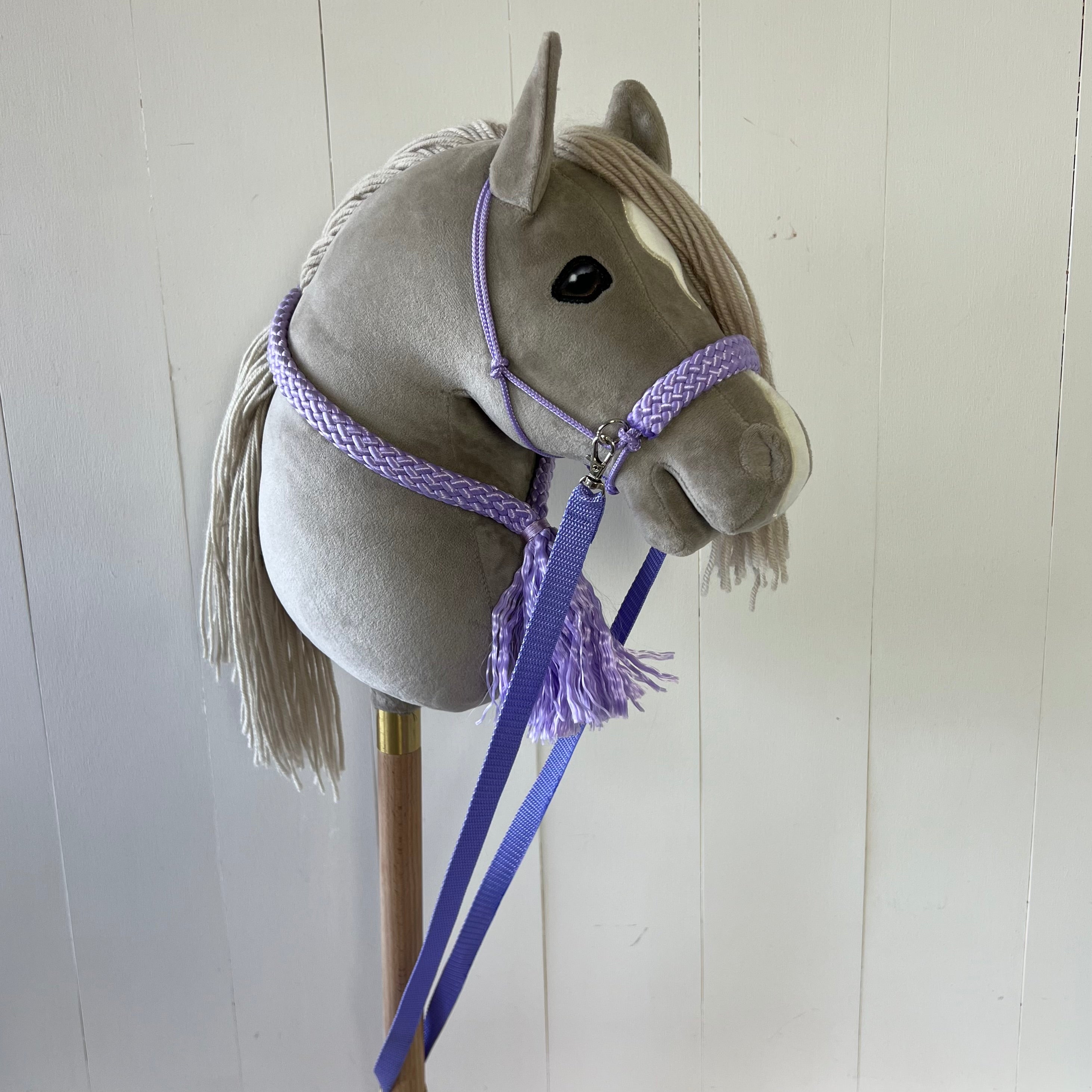 Touwsetje voor hobbyhorse ChevalRoi unicolour lila