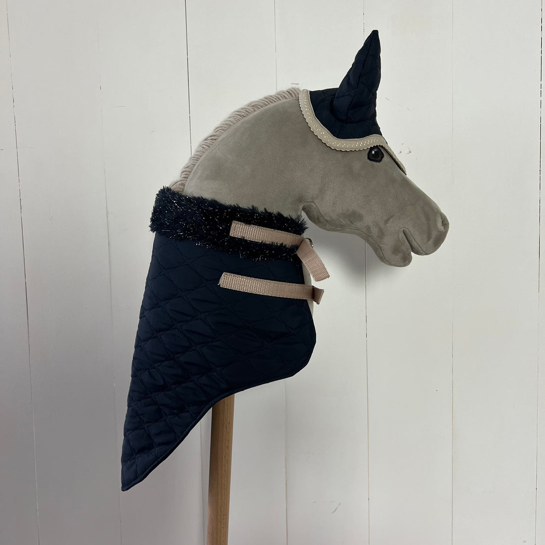 Dekentje kort ChevalRoi donker blauw