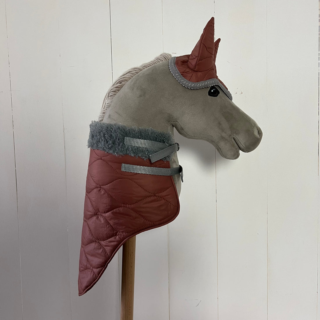 Dekentje kort ChevalRoi oud roze