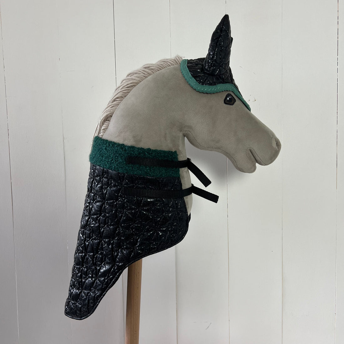 Dekentje kort ChevalRoi zwart met gestikte sterren