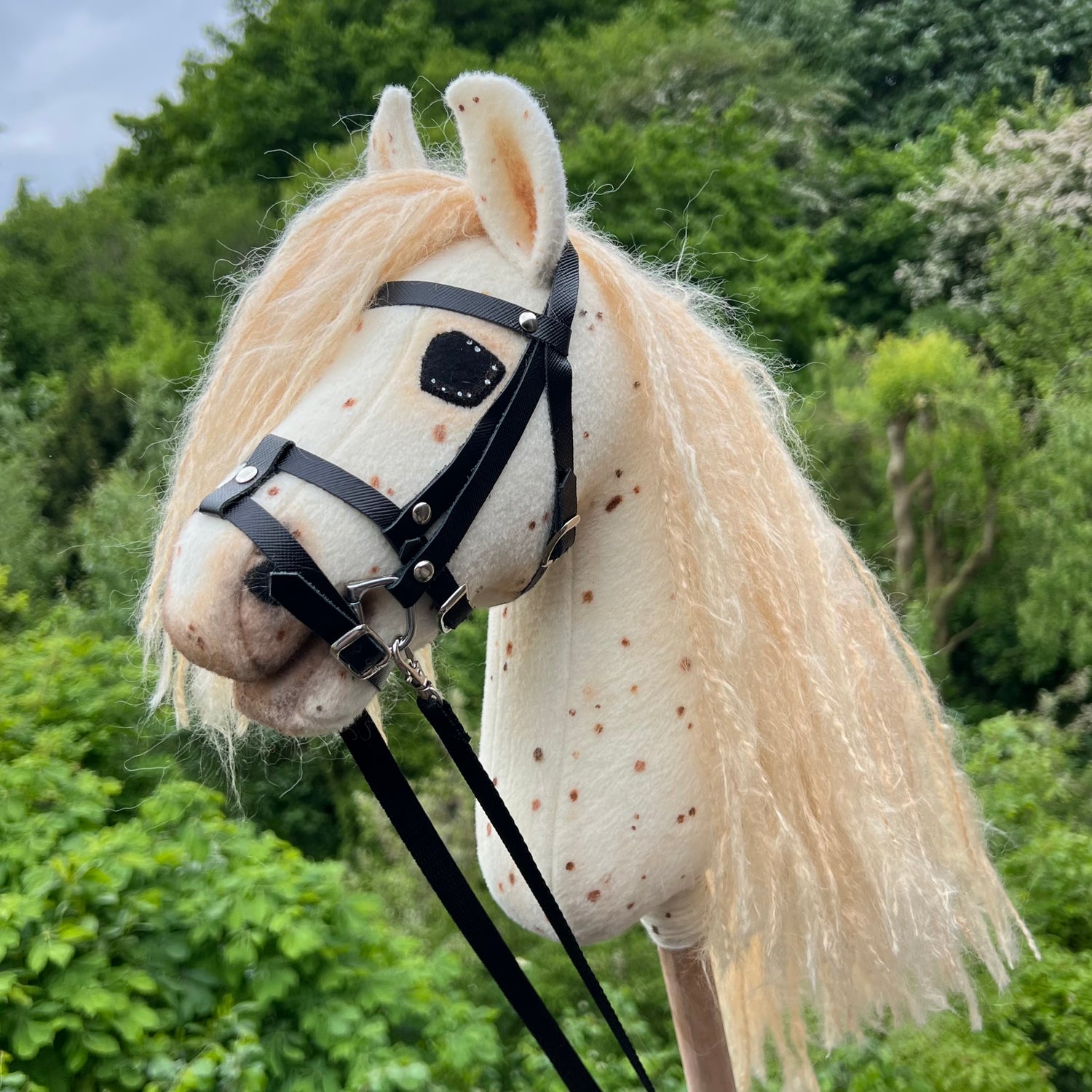 Hobbyhorse model Pony stip, met Engels hoofdstel
