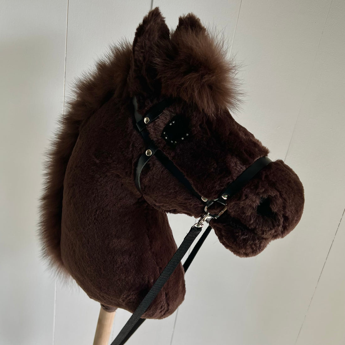 Hobbyhorse donker bruin, fluffy manen