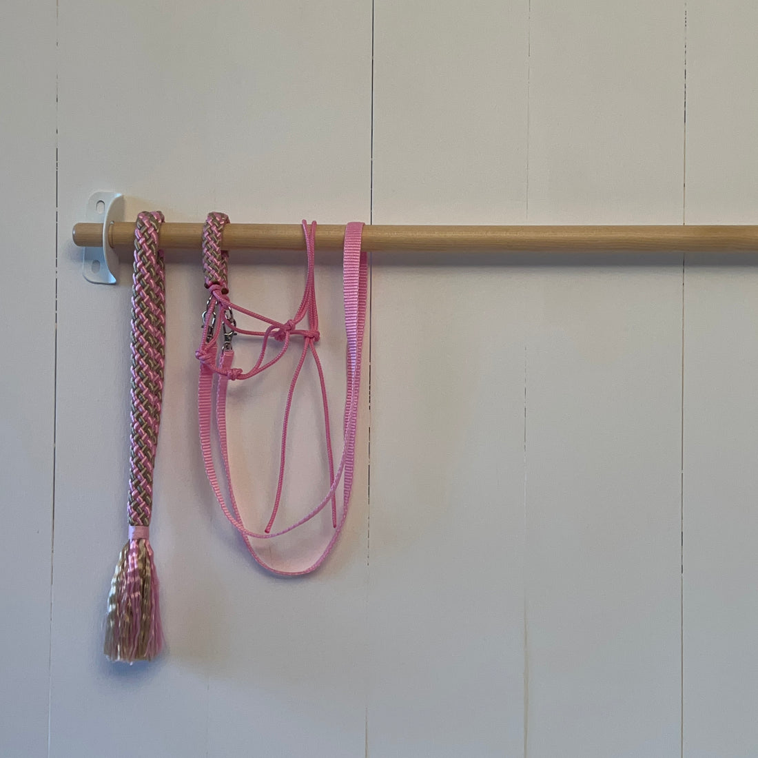 Rope set pink / brown striped